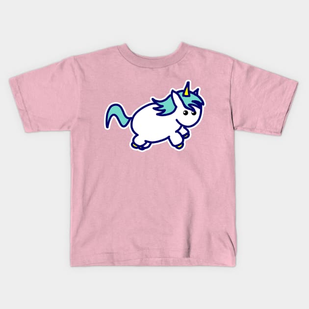 Cute Unicorn Kids T-Shirt by McWolf